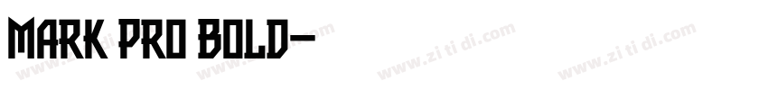 Mark Pro Bold字体转换